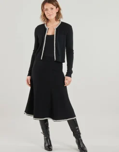 A LINE PEARL KNIT SKIRT