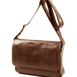 Besace En Cuir De Vachette Vieilli Pleine Fleur GH 8352