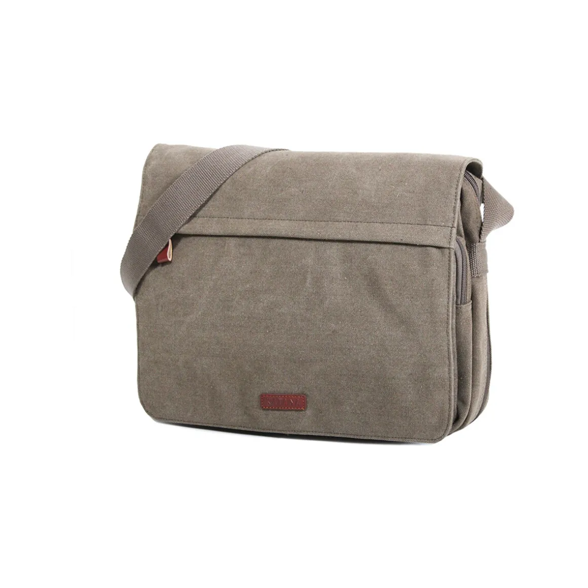 Besace Toile Garni Cuir 6565 - A4