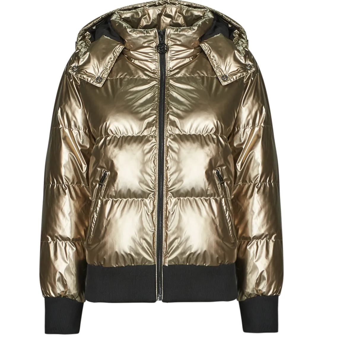 BICE METALLIC HOODIE PUFFER