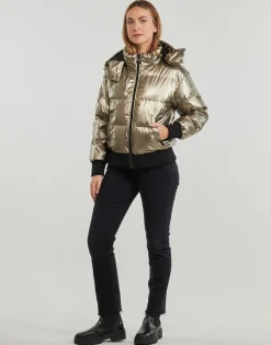 BICE METALLIC HOODIE PUFFER