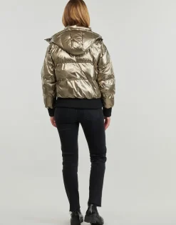 BICE METALLIC HOODIE PUFFER