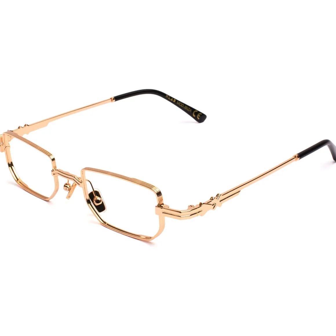 Bloc bleu Ibiza Cadres Optiques, Or, 45 mm