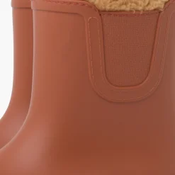 Bottes De Pluie Enfants Chelsea Imitation Fourrure Mouton