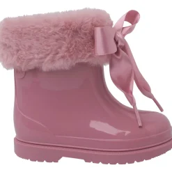 Bottes De Pluie Style Verni Et Nœud En Satin