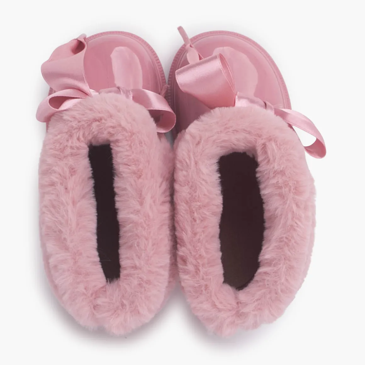 Bottes De Pluie Style Verni Et Nœud En Satin