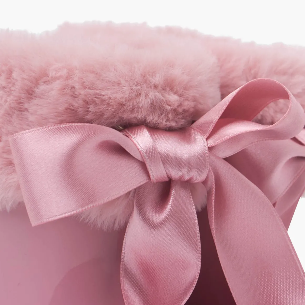 Bottes De Pluie Style Verni Et Nœud En Satin