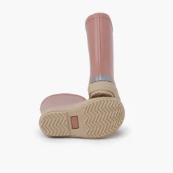 Bottes Pluie Enfants Semelle Beige