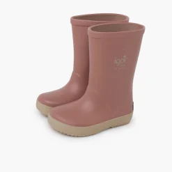 Bottes Pluie Enfants Semelle Beige