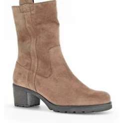 Bottines en cuir à talon décroché