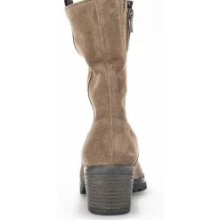 Bottines en cuir à talon décroché