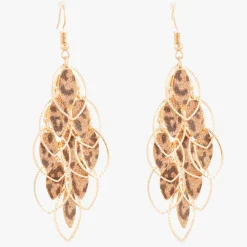 Boucles d'oreilles cascade à paillettes