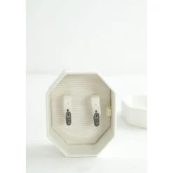 Boucles d'oreilles en cristal noires