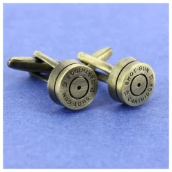 Boutons de manchette douille cartridge Jaune laiton