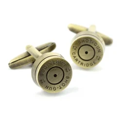 Boutons de manchette douille cartridge Jaune laiton
