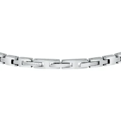 Bracelet en acier et diamant