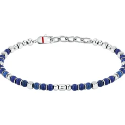 Bracelet en acier et lasurite