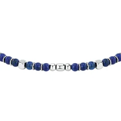 Bracelet en acier et lasurite