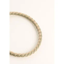 Bracelet en cuir beige