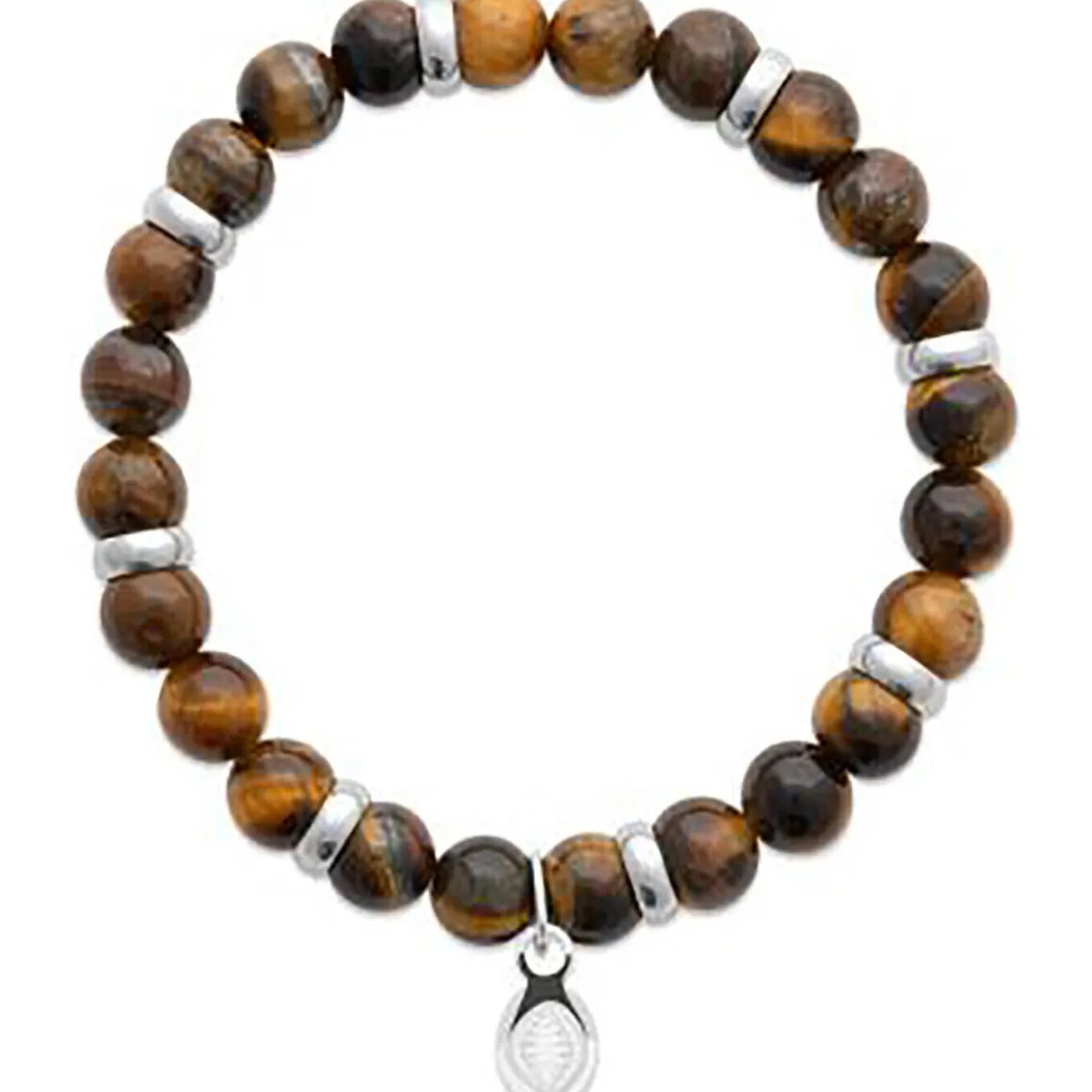 Bracelet homme perles oeil de tigre