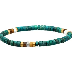 Bracelet Perles Heishi 4 Mm Turquoise -Small-16cm