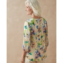 by - Blouse avec fronces