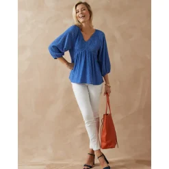 by - Blouse avec smocks