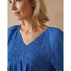 by - Blouse avec smocks