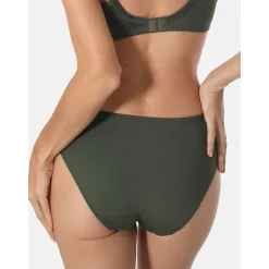 by - Culotte midi détails dentelle