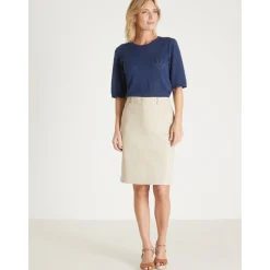 by - Jupe coupe droite