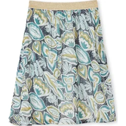 by - Jupe courte élastiquée en voile