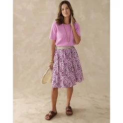 by - Jupe courte élastiquée