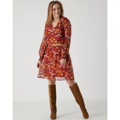 by - Jupe courte élastiquée en voile