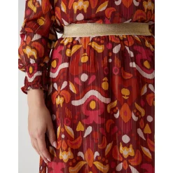 by - Jupe courte élastiquée en voile