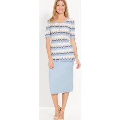 by - Jupe en maille stature + d'1,60m