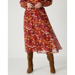 by - Jupe longue élastiquée en voile