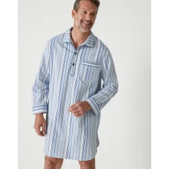 by - Liquette de nuit homme en flanelle