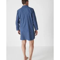 by - Liquette de nuit homme en popeline