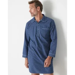 by - Liquette de nuit homme en popeline