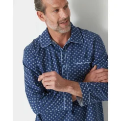 by - Liquette de nuit homme en popeline