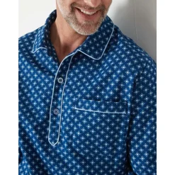 by - Liquette de nuit homme en flanelle