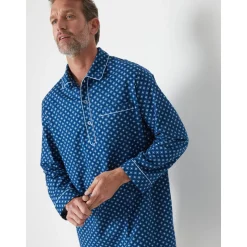 by - Liquette de nuit homme en flanelle