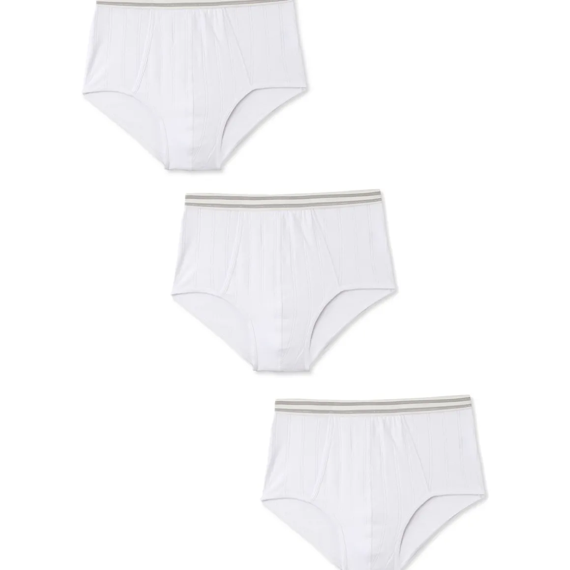 by - Lot de 3 slips ouverts côtes plates