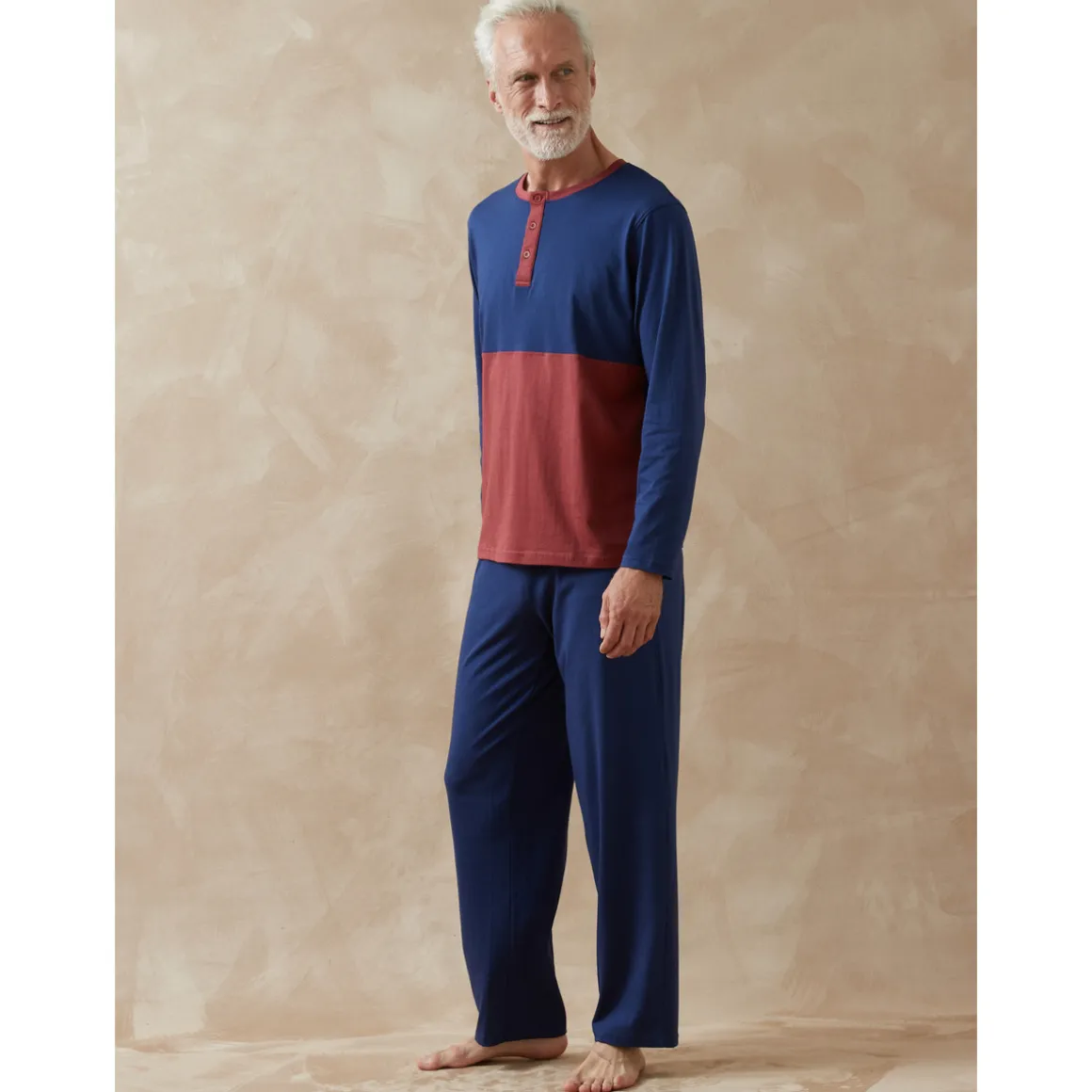 by - Lot pyjashort + pyjama pur coton