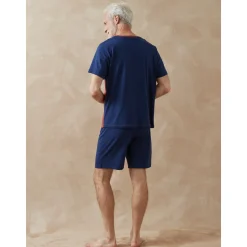 by - Lot pyjashort + pyjama pur coton