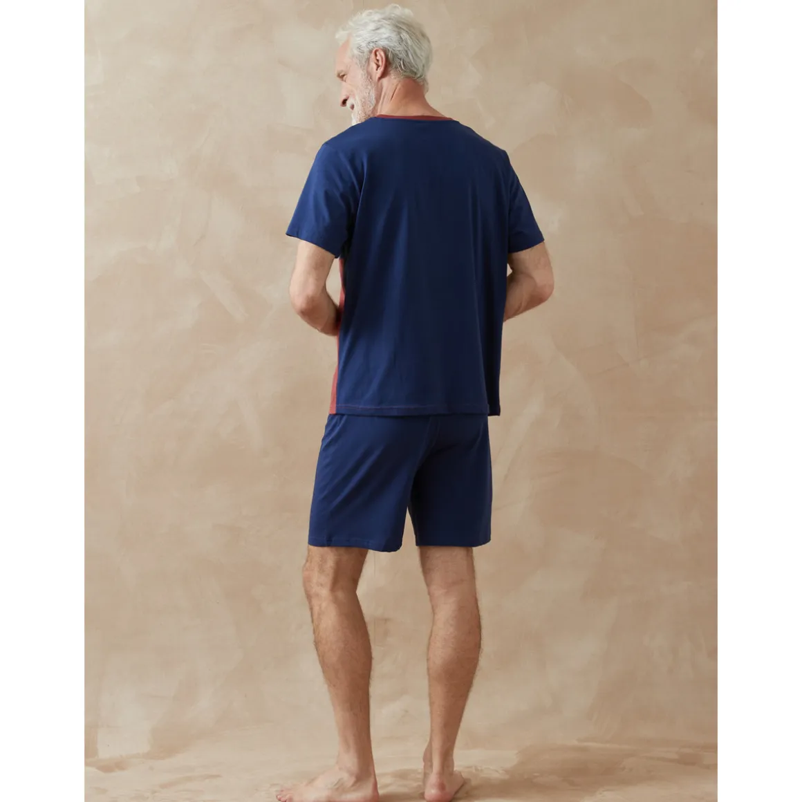 by - Lot pyjashort + pyjama pur coton