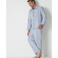 by - Pyjama classique flanelle pur coton