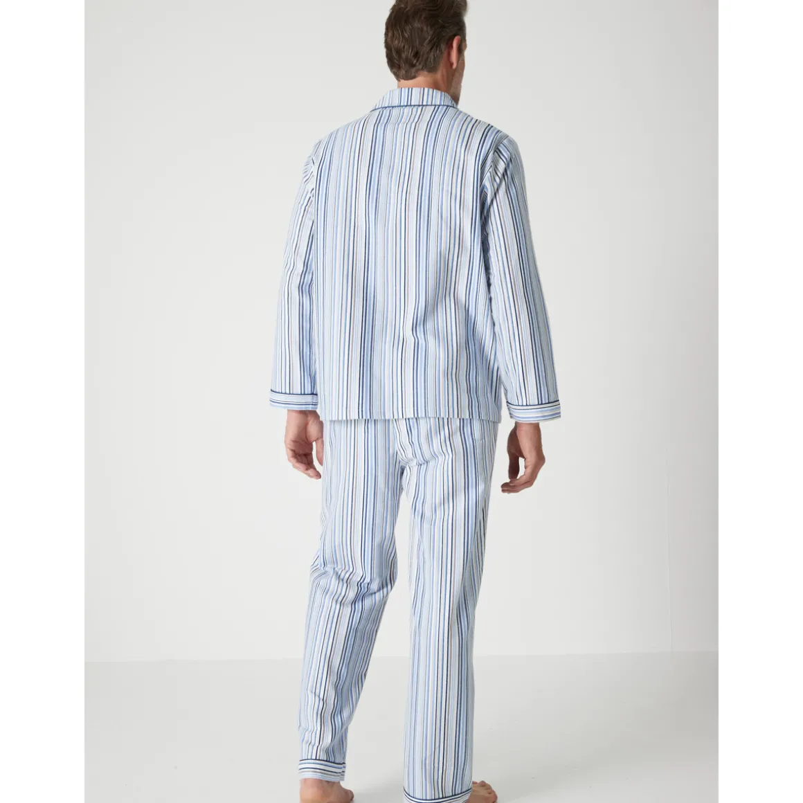 by - Pyjama classique flanelle pur coton