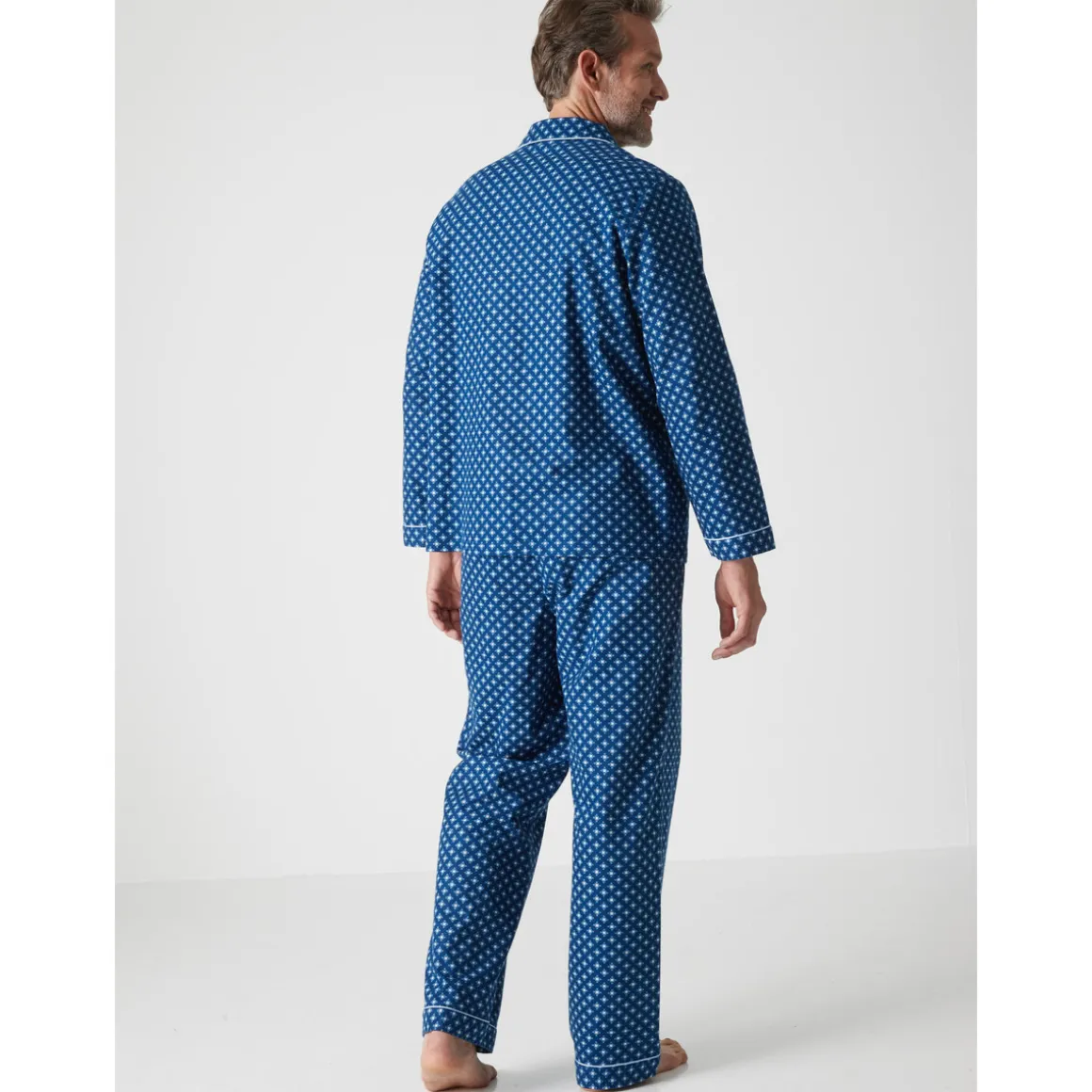 by - Pyjama classique flanelle pur coton