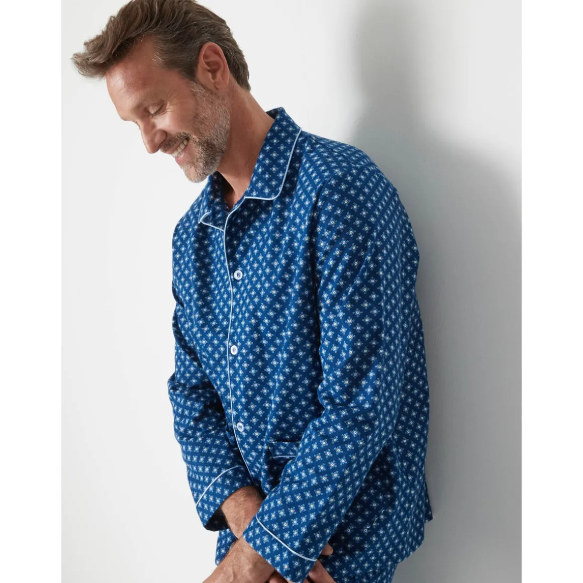 by - Pyjama classique flanelle pur coton